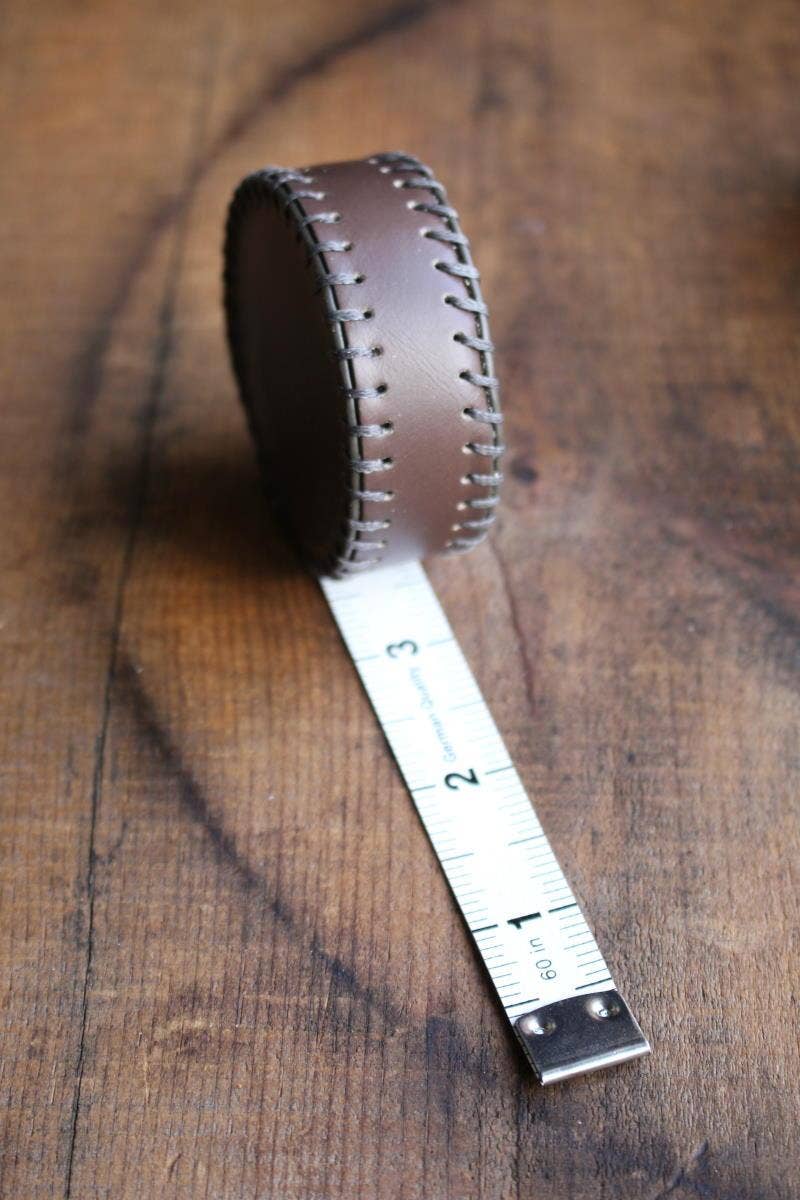 Hand-Stitched Leather Tape Measures