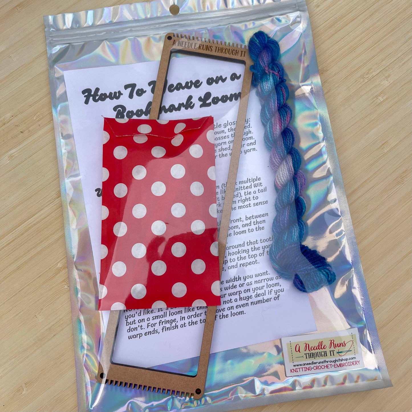 Bookmark/Bracelet Loom kit Small Loom, craft kit weaving