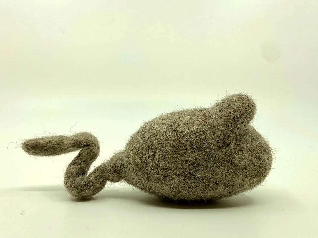 Fibres of Life - Felt Cat Mouse Toy