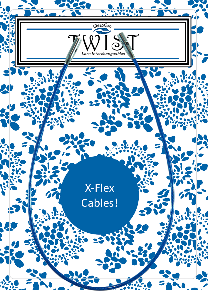 ChiaoGoo Twist Blue Cable X-Flex Small, 8in