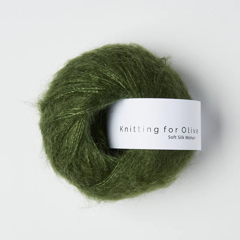 Knitting for Olive - Soft Silk Mohair - Lace Weight, Bottle Green