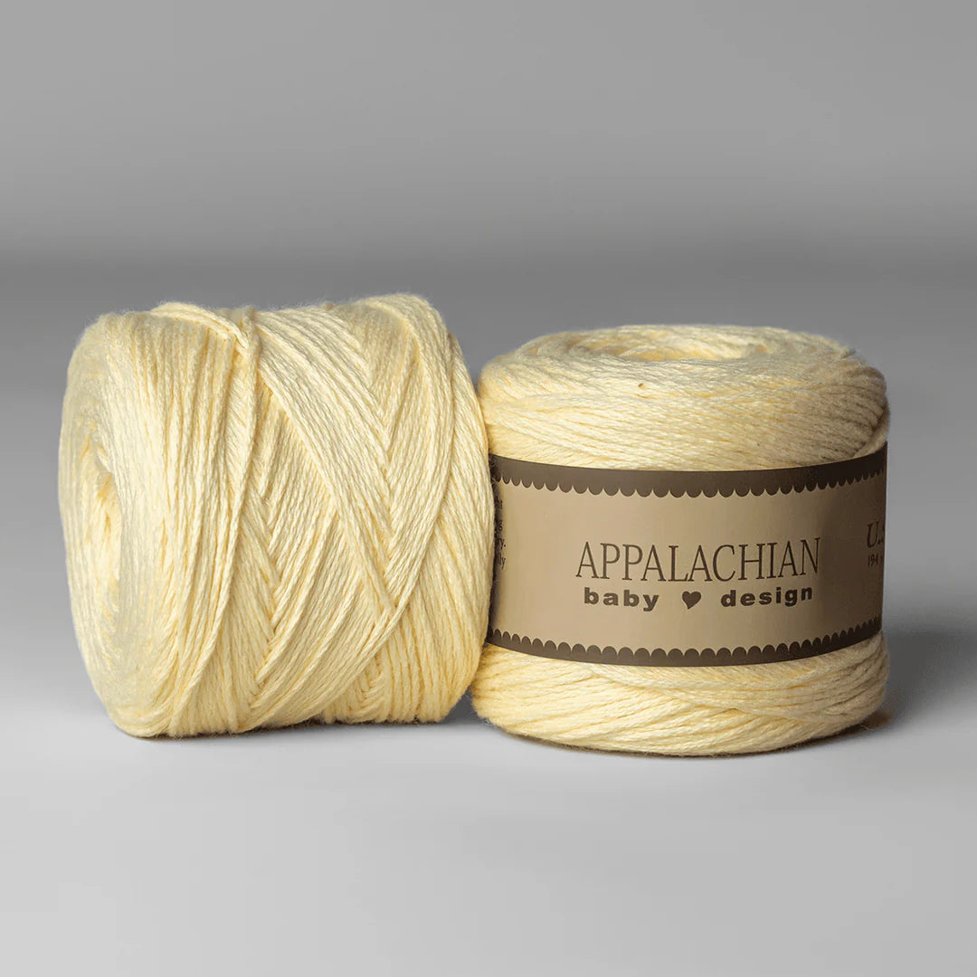 U.S. Organic Cotton Sport Weight Yarn Ball, Buttercup