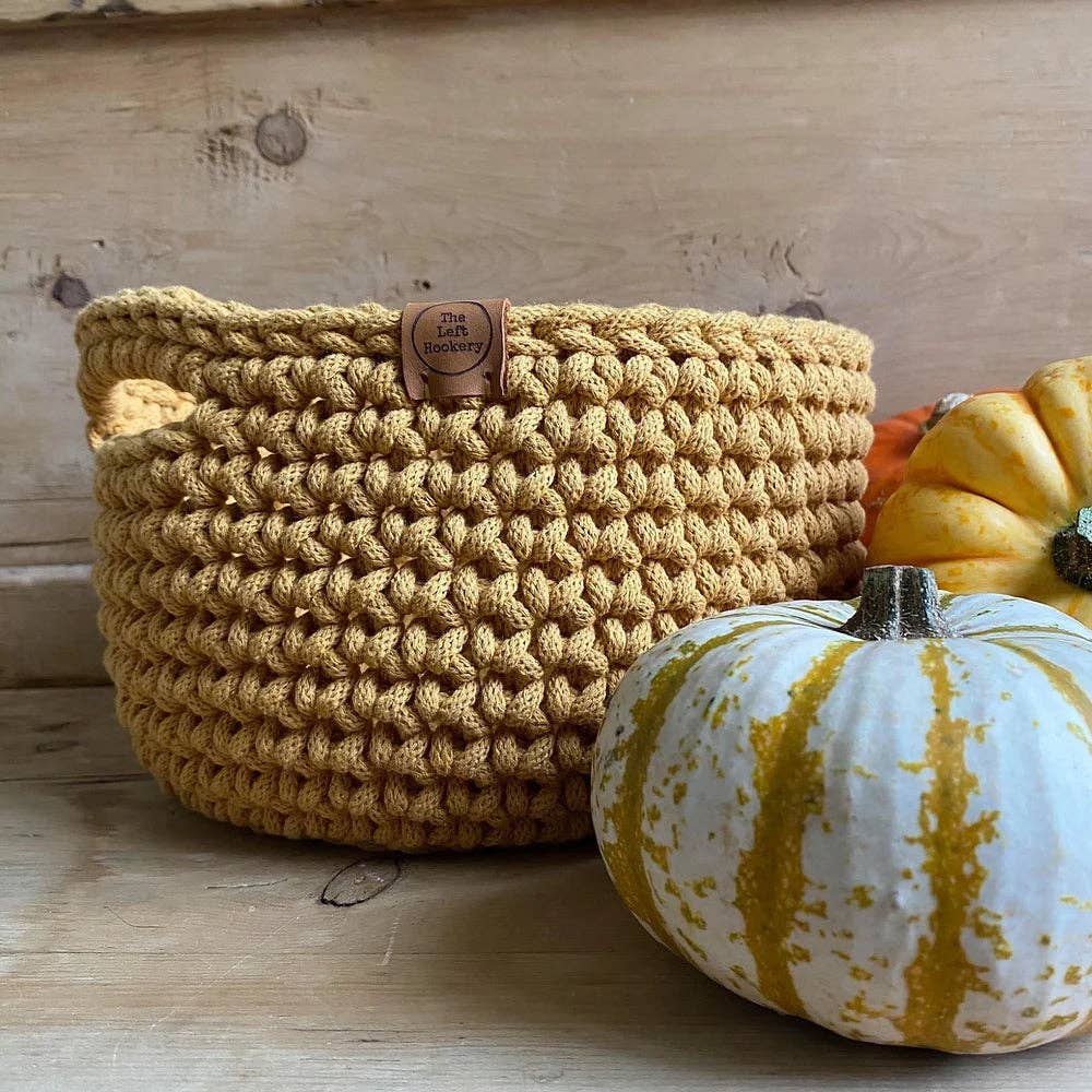 Crochet Basket Kit: Pastel Pink