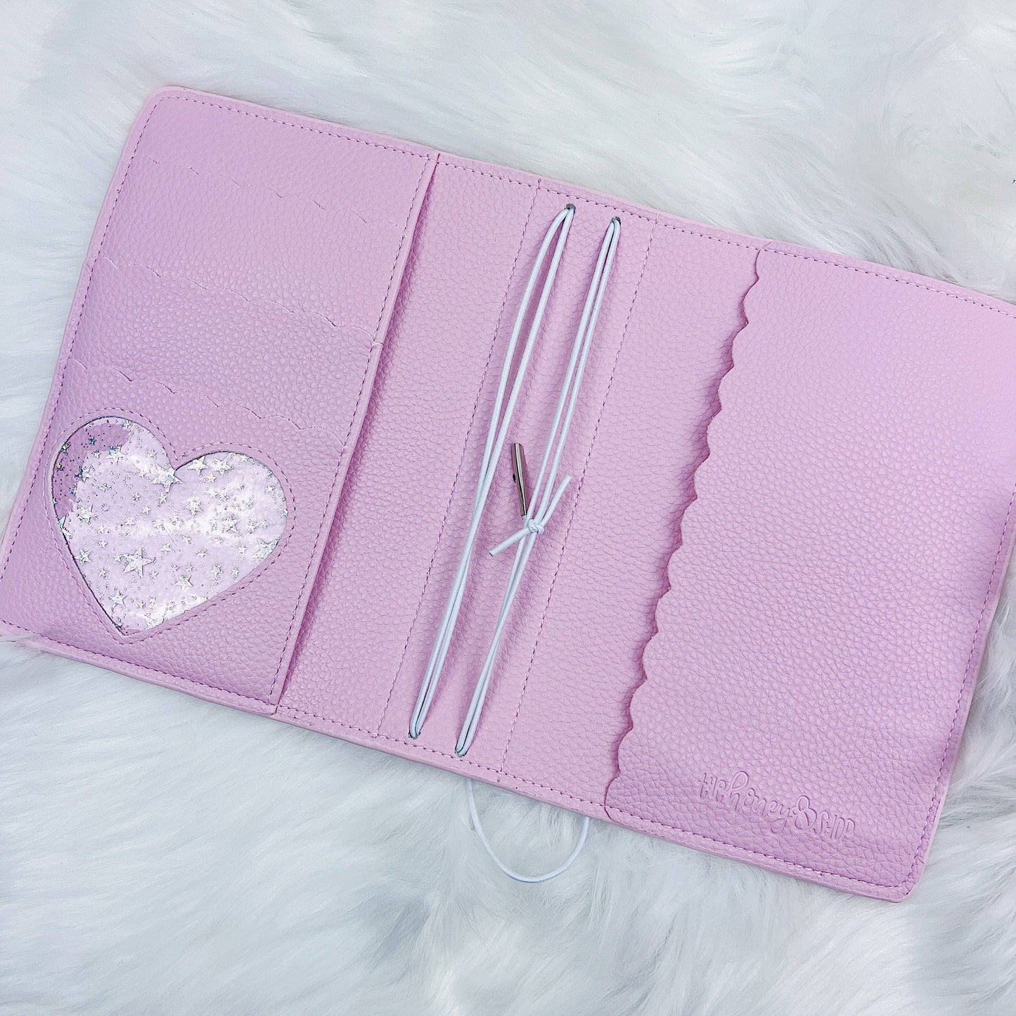 Pastel Pink BEE-6 Traveler's Notebook | Fits 5"x7" Inserts + Notebooks