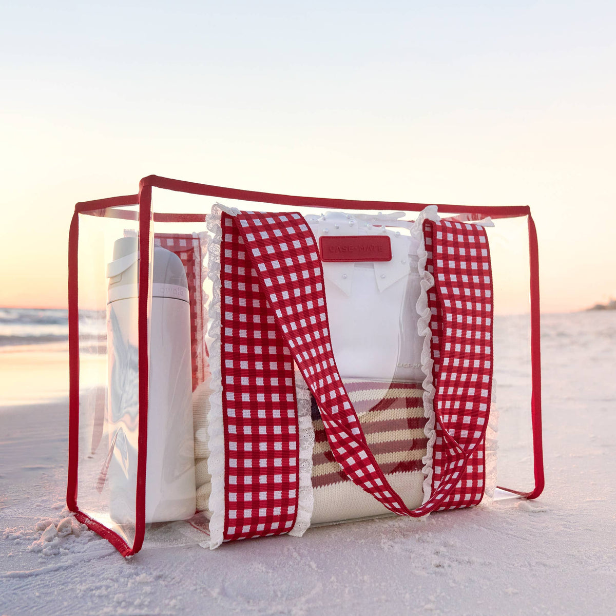 Bolsa tote Jelly Cherry Gingham de Case-Mate