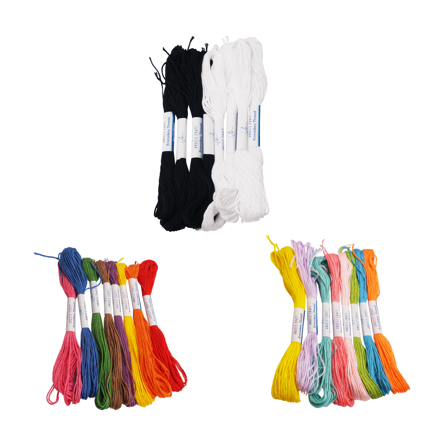 Embroidery Thread, 8-ct Asstd. Colors: Pastel Colors