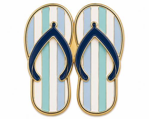 Emerald Coast Flip Flops by Emerald Coast Needlepoint