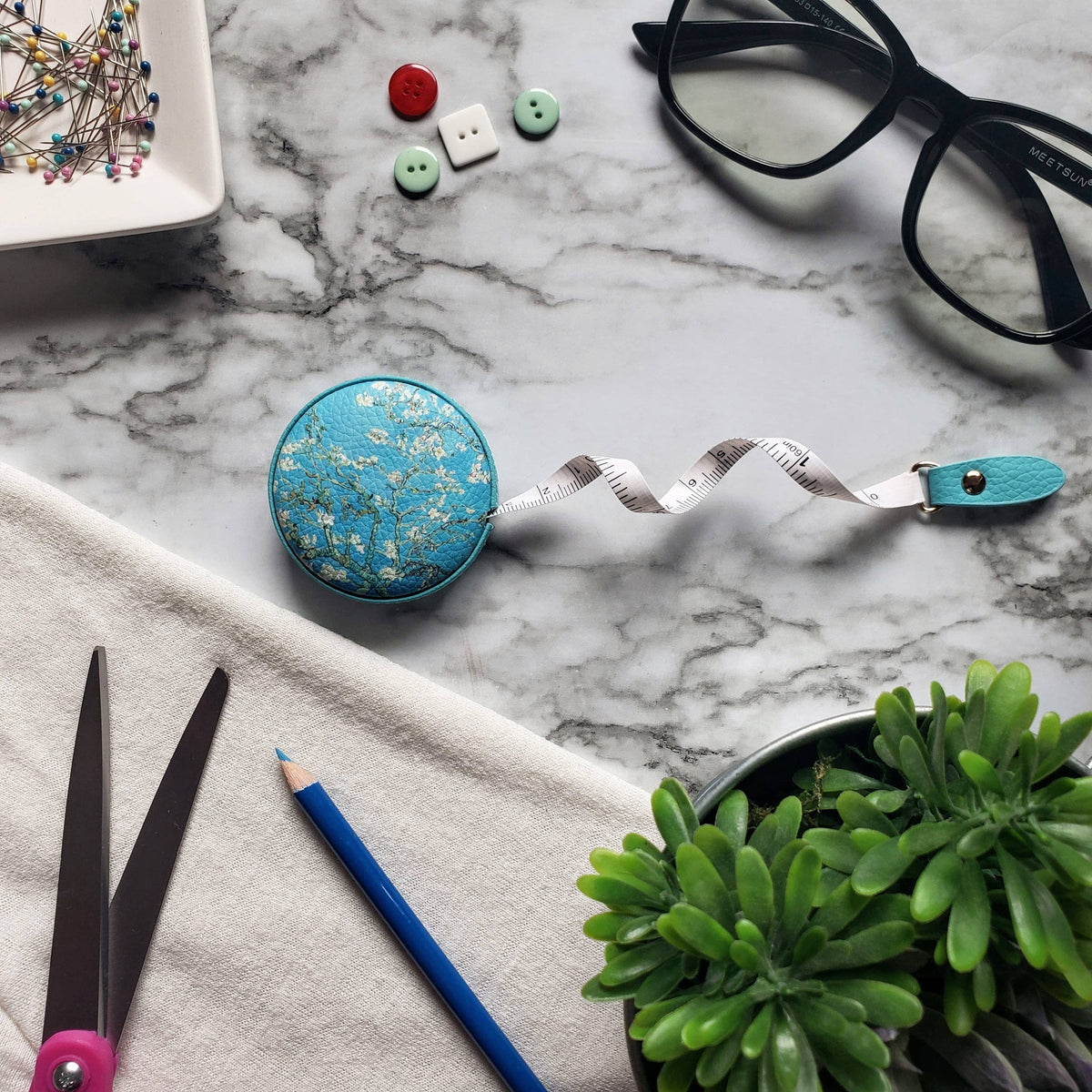 Van Gogh Almond Blossoms Measuring Tape