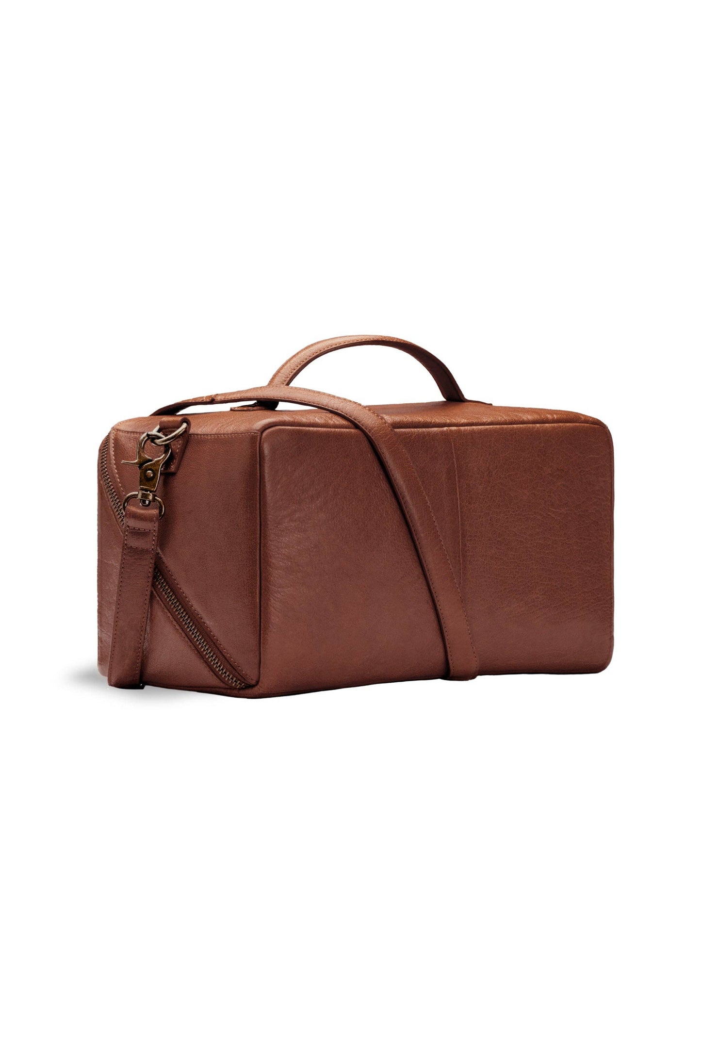 Cleo midi Project Bag: Rich Brown / One size