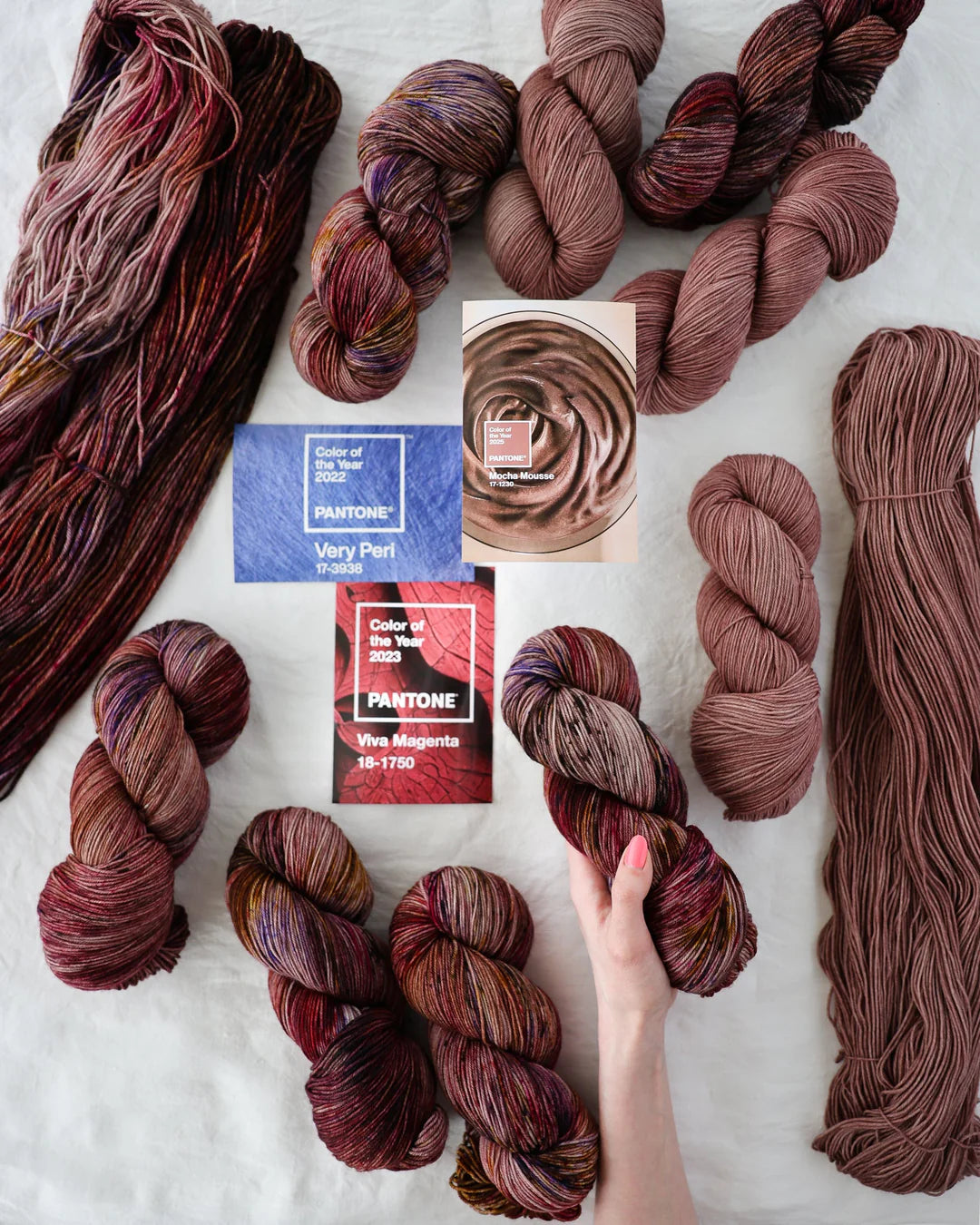 Ruby and Roses - Soft Rose Superwash Fingering, Caffeinated Comfort