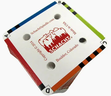 Tarjetas para tejido con tablillas (card/tablet weaving) de Schacht
