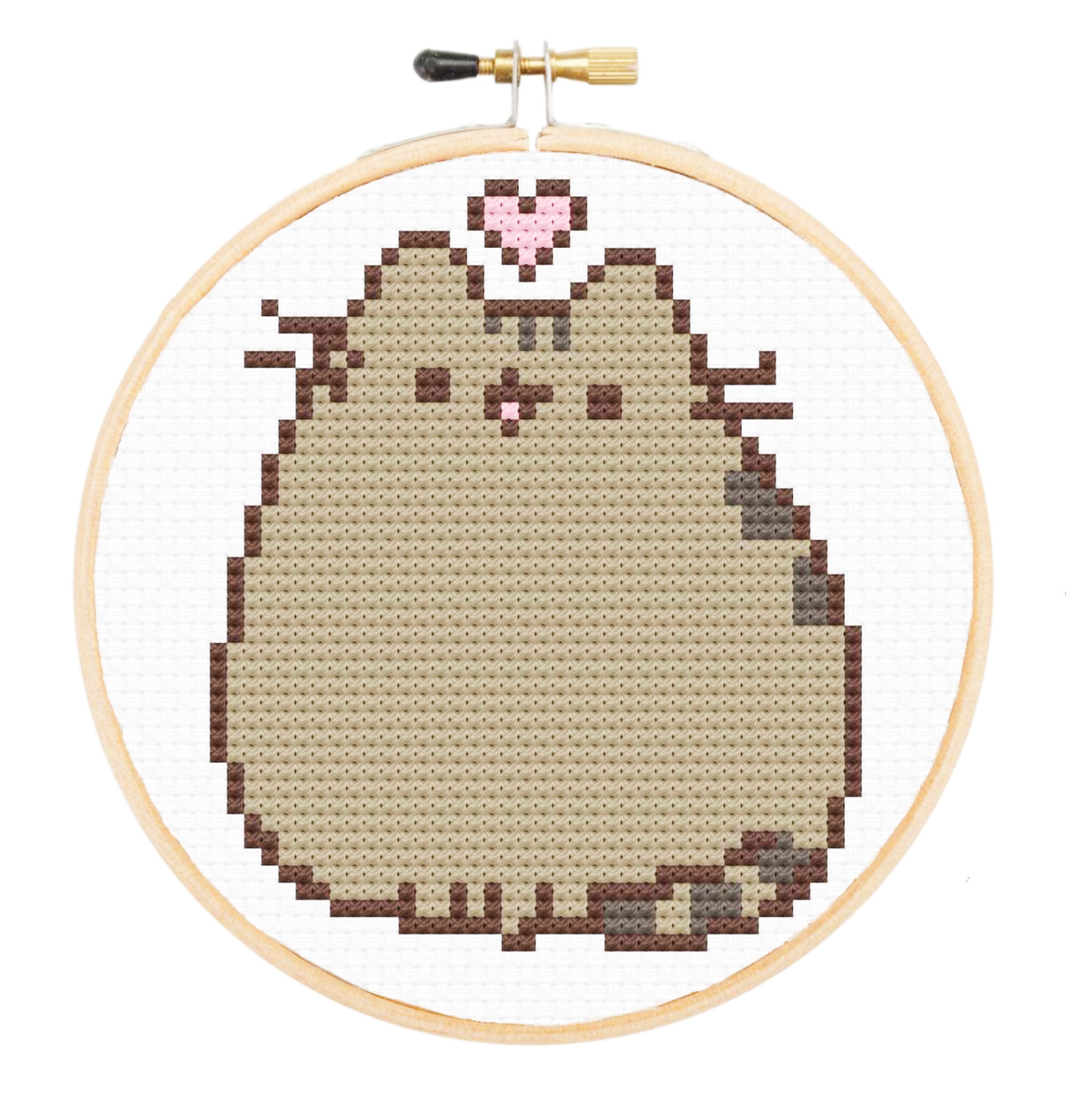 Pusheen - DIY Cross Stitch Kit by TheCloudFactory