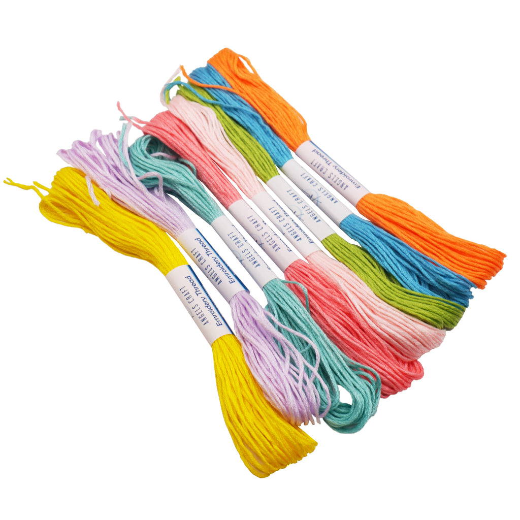 Hilo para bordar, 8 colores surtidos (3 opciones disponibles): Primary Colors de Angels Craft