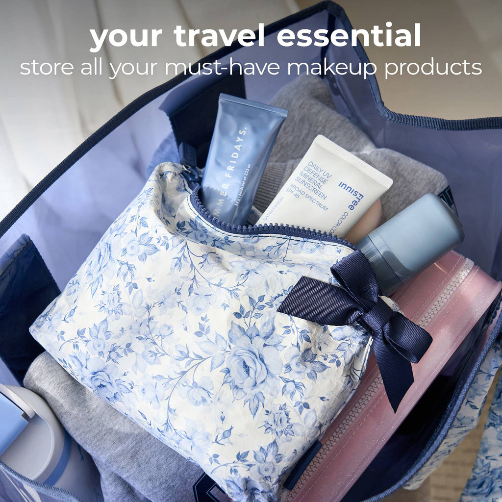 Cosmetiquera Crinkle Something Navy Bow de Case-Mate