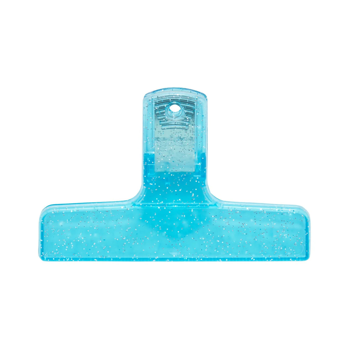 Clip de plástico con brillantina, Light Blue