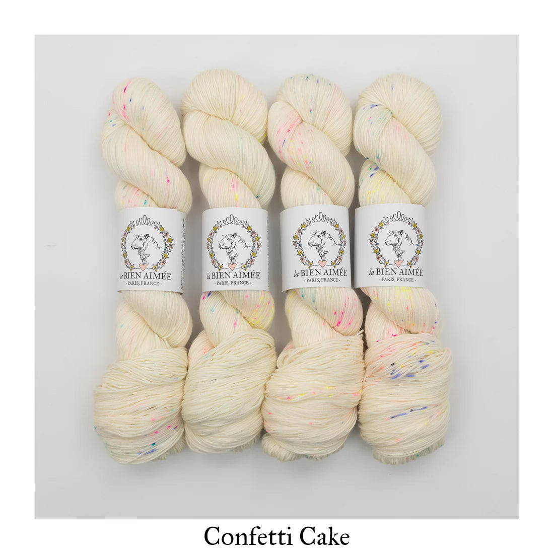 La Bien Aimee - Merino Super Sock, Confetti Cake