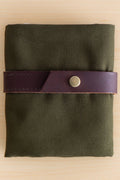 Estuche estándar de lona para agujas intercambiables: Olive de Quince & Co.