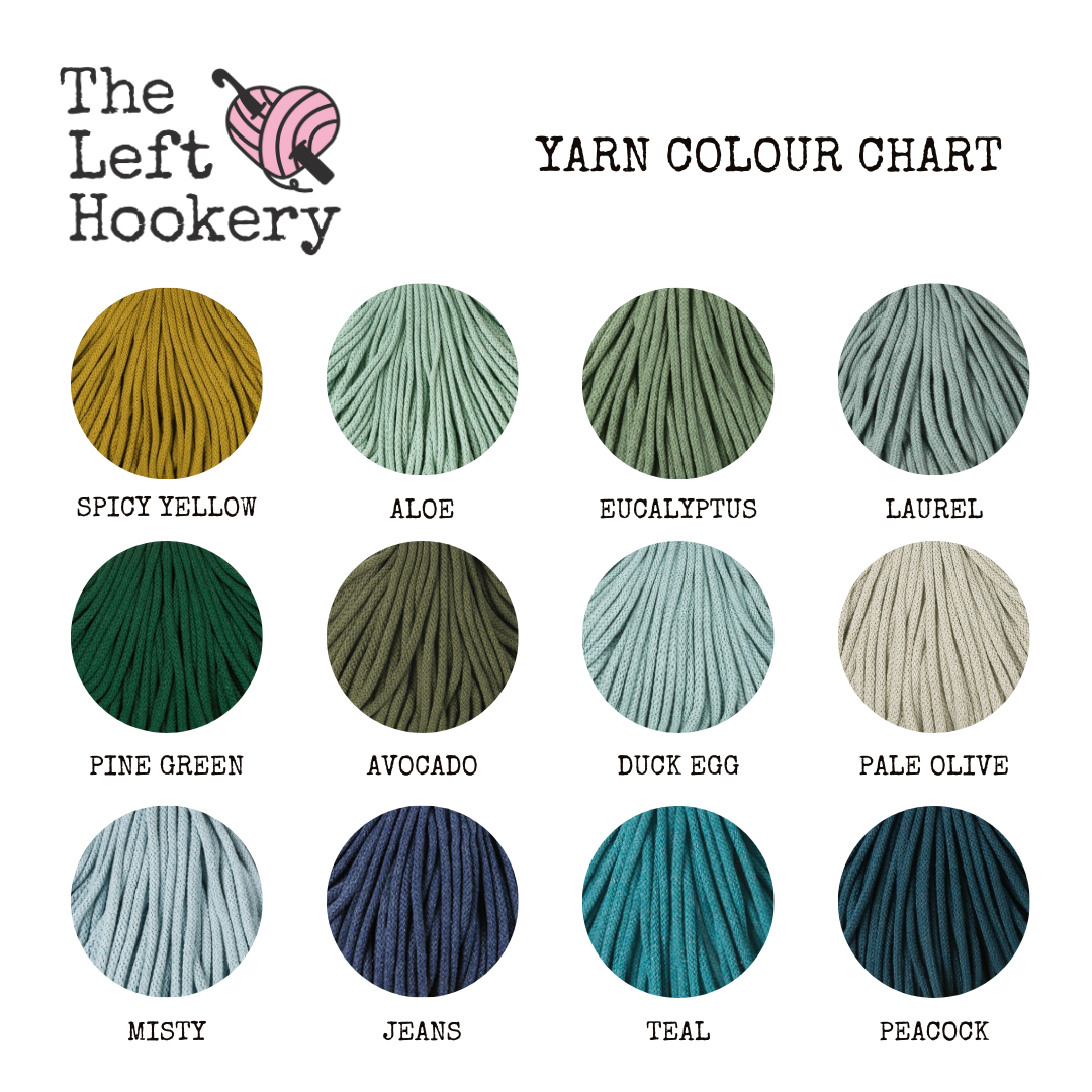 Two Tone Crochet Basket Kit: Peacock