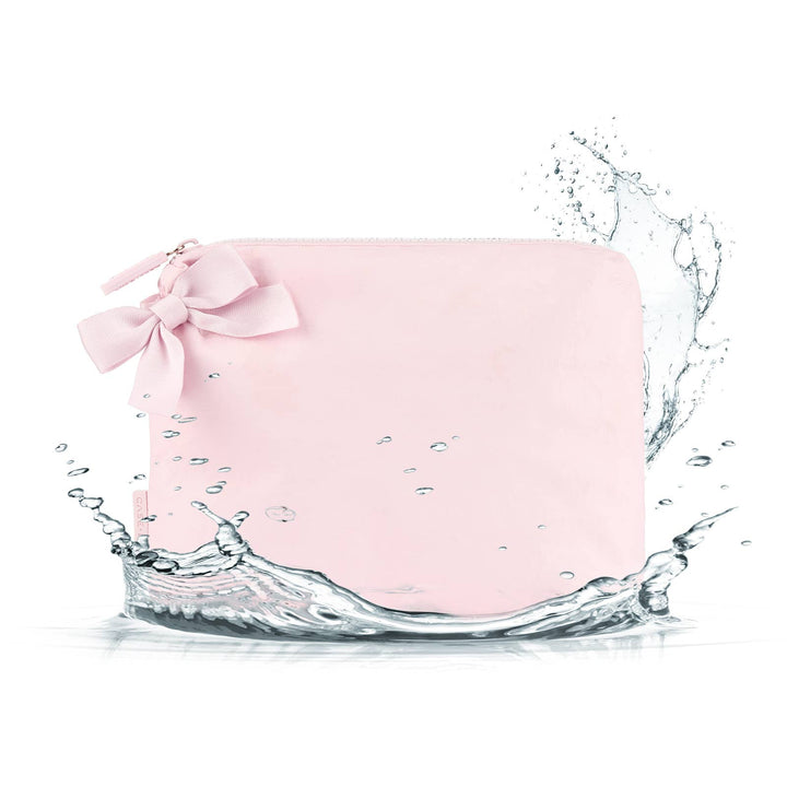 Case-Mate Ballet Pink Bow Crinkle Makeup Bag