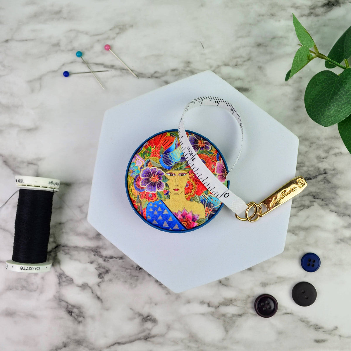 Laurel Burch Balinese Woman Measuring Tape