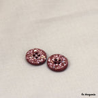 "Pretty Pebbles" Button 15 mm - Button 15 mm: Peach blush by LA DROGUERIE