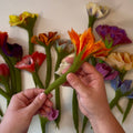 Kit DIY de afieltrado húmedo: flores de Plum Diddle