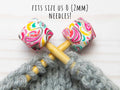 *Orificio pequeño* Pink Paisley Hexagon | Stitch Stoppers de Fox & Pine Stitches