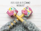 *Orificio pequeño* Pink Paisley Hexagon | Stitch Stoppers de Fox & Pine Stitches