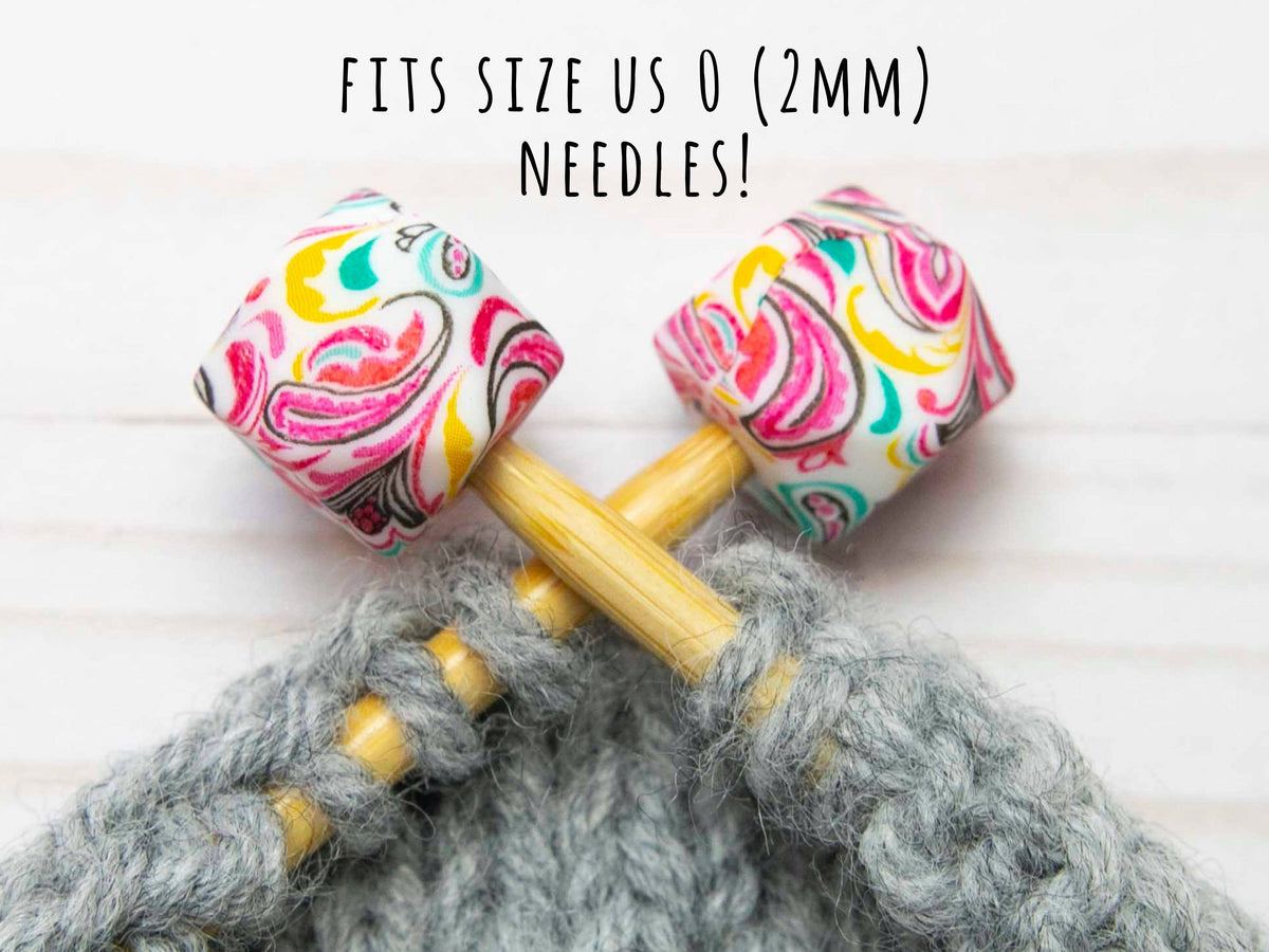 *Orificio pequeño* Pink Paisley Hexagon | Stitch Stoppers de Fox & Pine Stitches