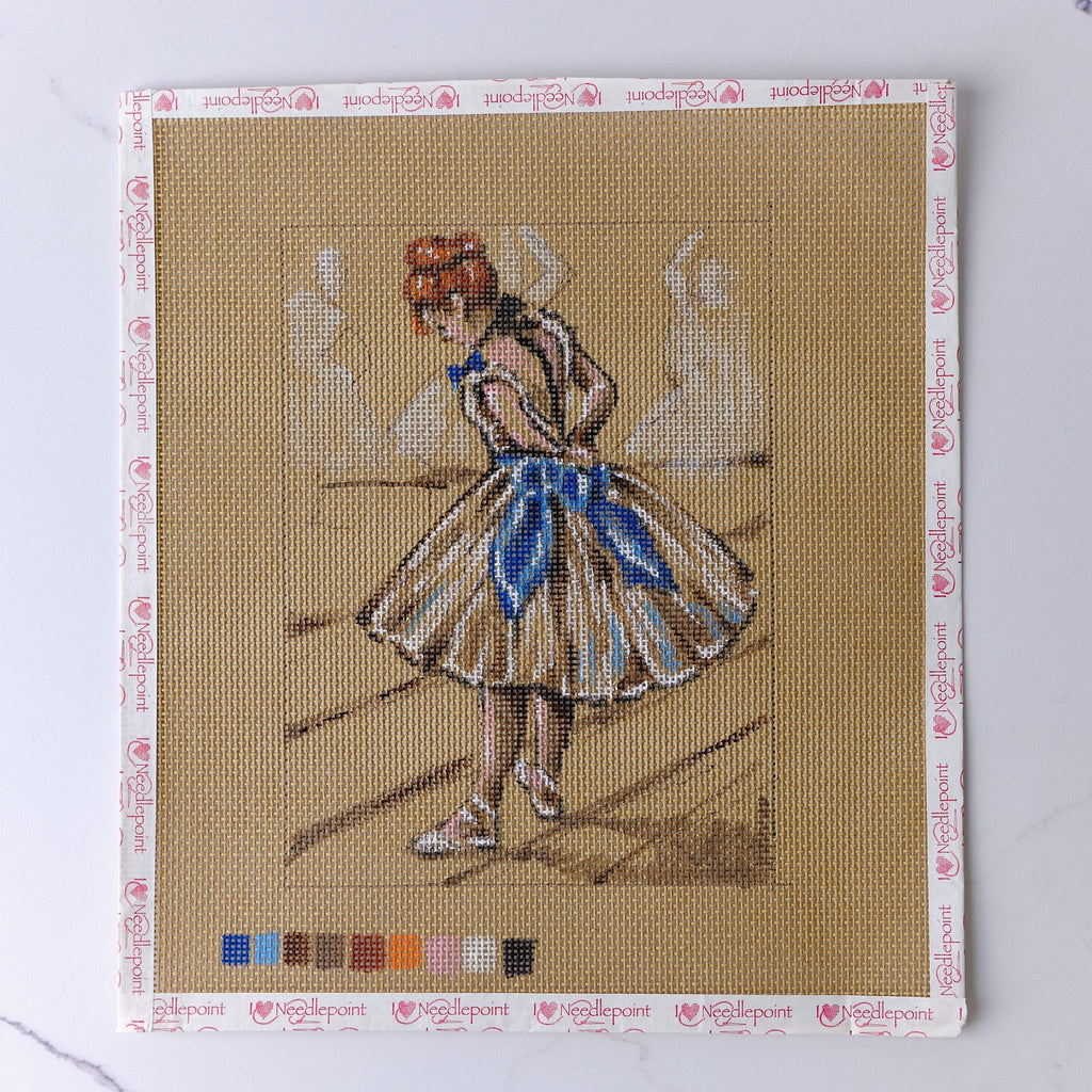 "Dages Dancer" - Hand Painted Needlepoint Canvas by HM Nabavian