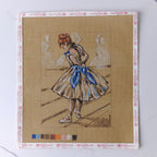 "Dages Dancer" - Lienzo para needlepoint pintado a mano de HM Nabavian