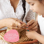 Juego de agujas de crochet, 12 agujas ergonómicas de colores, de Jumbl