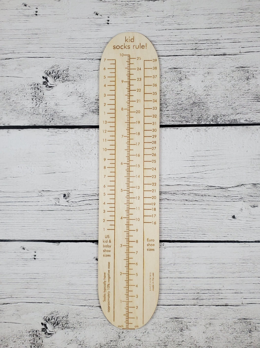 Socks Rule!: regla para medir calcetines de adulto de Katrinkles