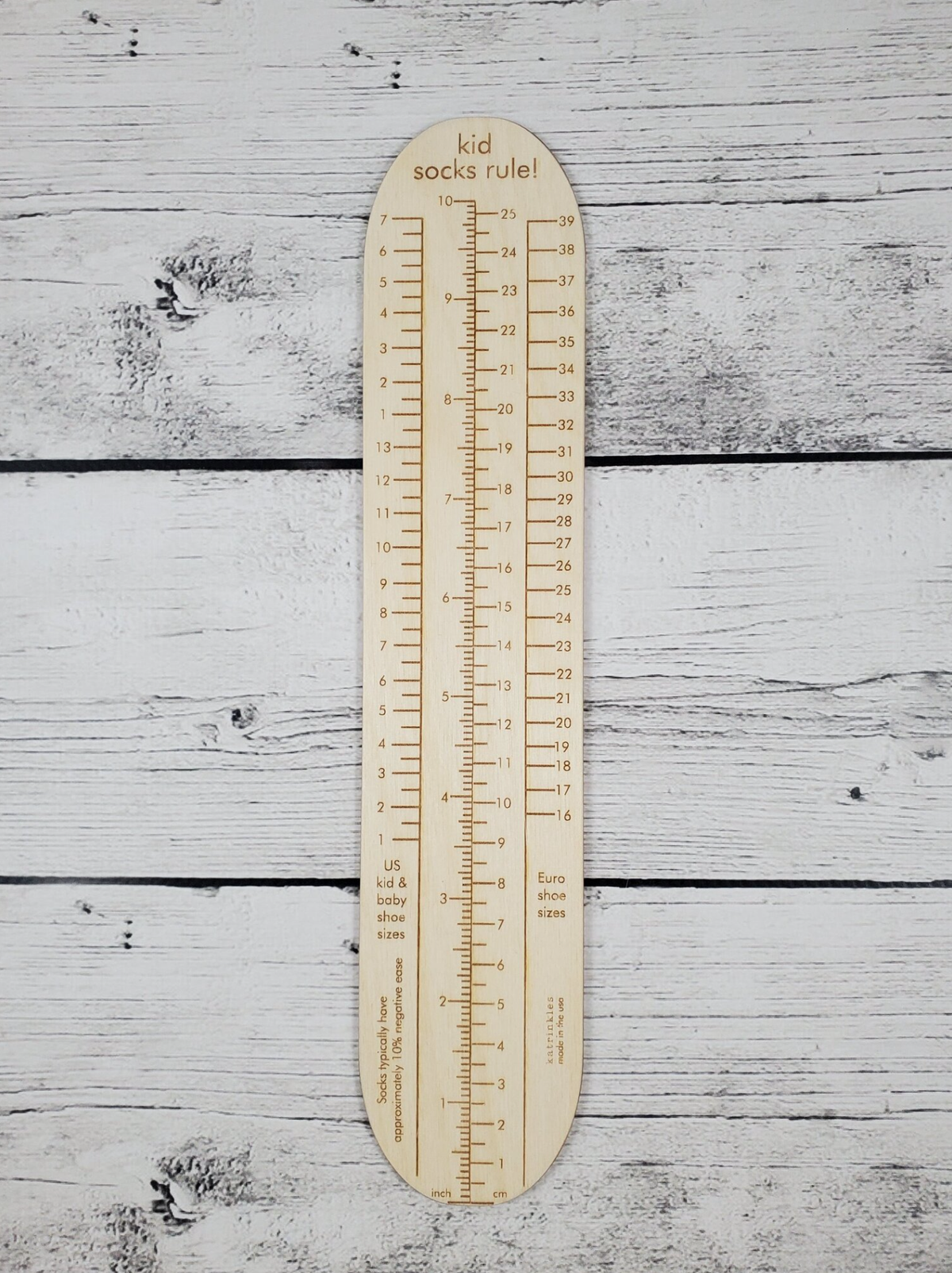 Socks Rule!: regla para medir calcetines de adulto de Katrinkles