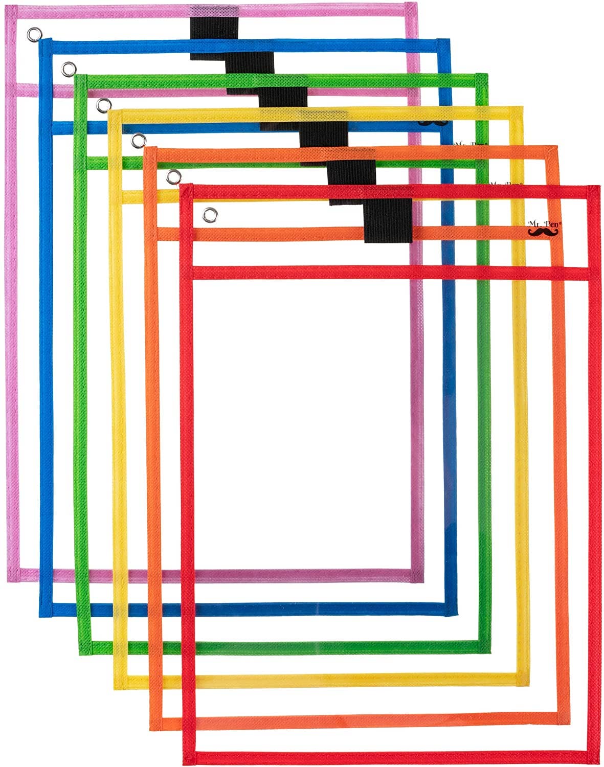 Colorful Dry Erase Pocket Sleeves - Multicolor