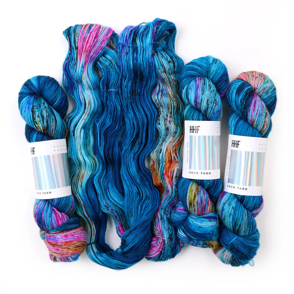 Hedgehog Fibres - Sock Yarn - Multicolor, Deep End