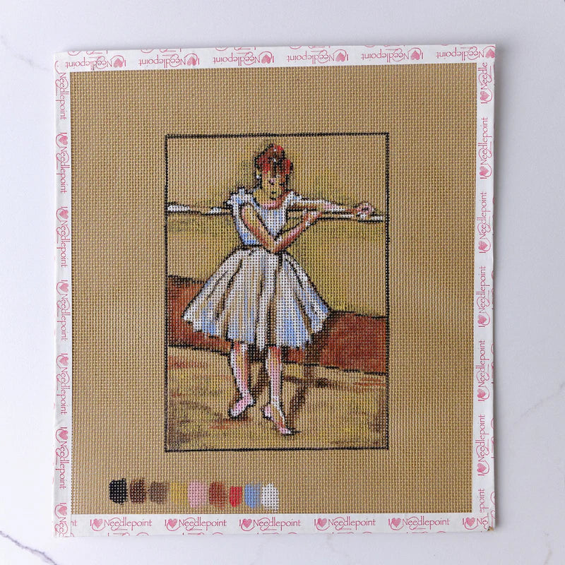 "Dega" - Hand Painted Needlepoint Canvas