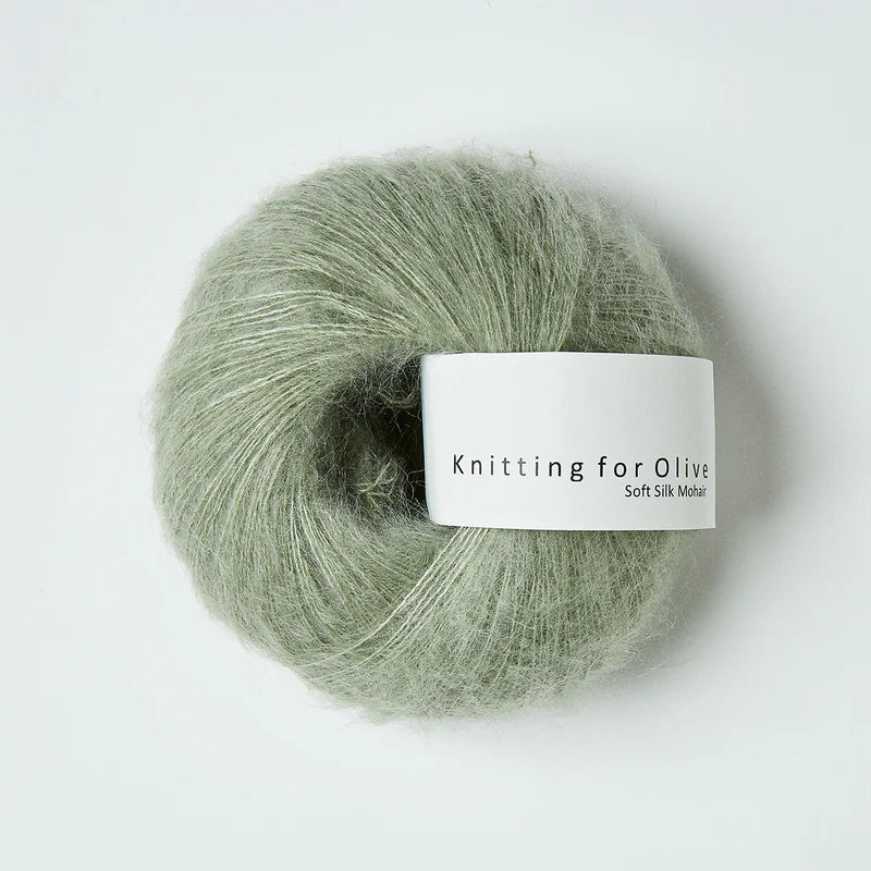 Knitting for Olive - Soft Silk Mohair - Lace Weight, Dusty Artichoke