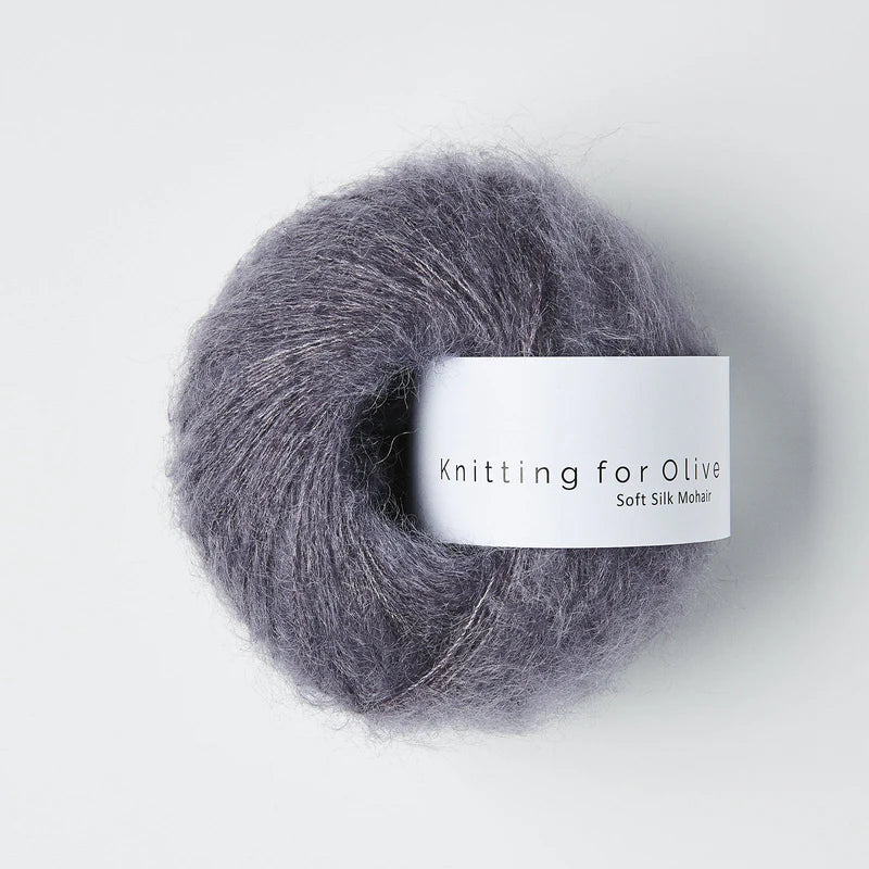 Knitting for Olive - Soft Silk Mohair - Lace Weight, Dusty Violet