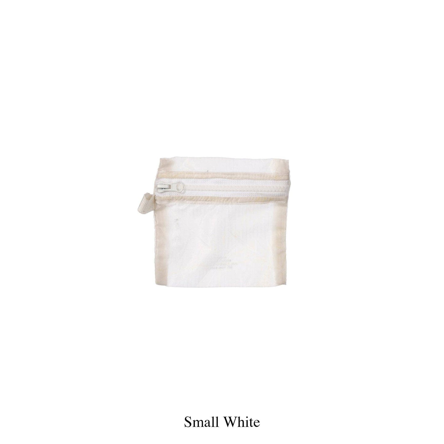 VINTAGE PARACHUTE LIGHT POUCH: White / Small