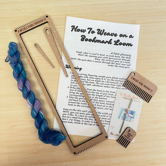 Bookmark/Bracelet Loom kit Small Loom, craft kit weaving