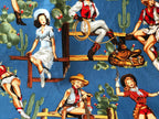 Estuche para accesorios "Western" Pinup Cowgirl de Atenti