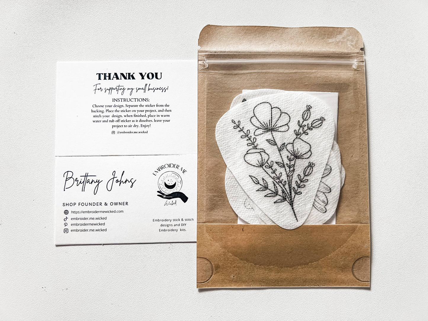 Flower Stick & Stitch Pack