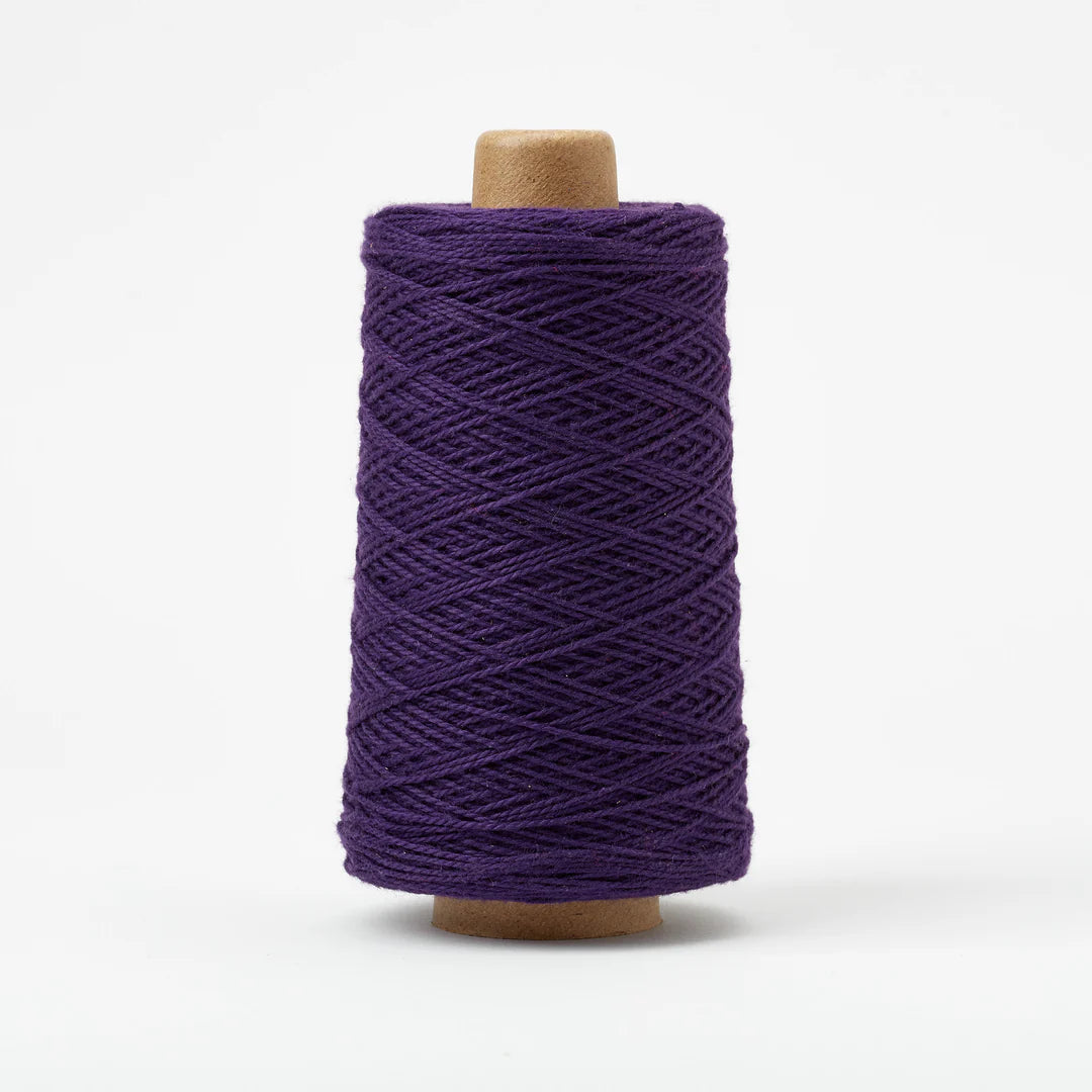 3/2 Beam Organic Cotton - Weaving Yarn, Elderberry