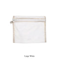 VINTAGE PARACHUTE LIGHT POUCH: White / Large by Puebco