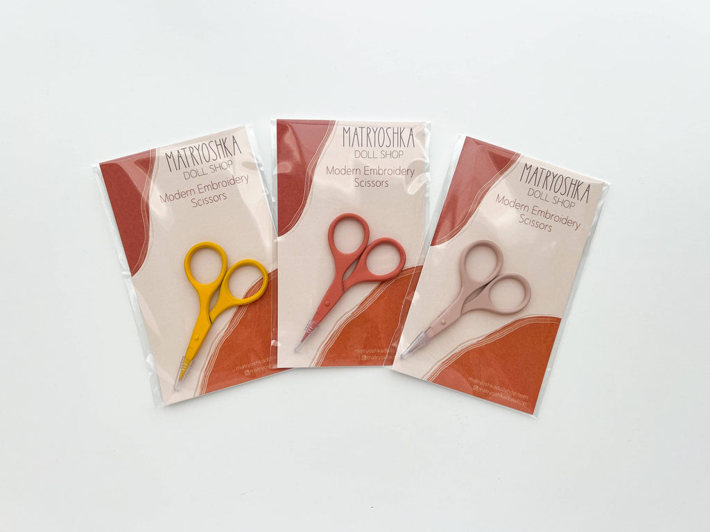 Tijeras pequeñas para labores, mini tijeras para bordar: Mint de Matryoshka Doll Shop