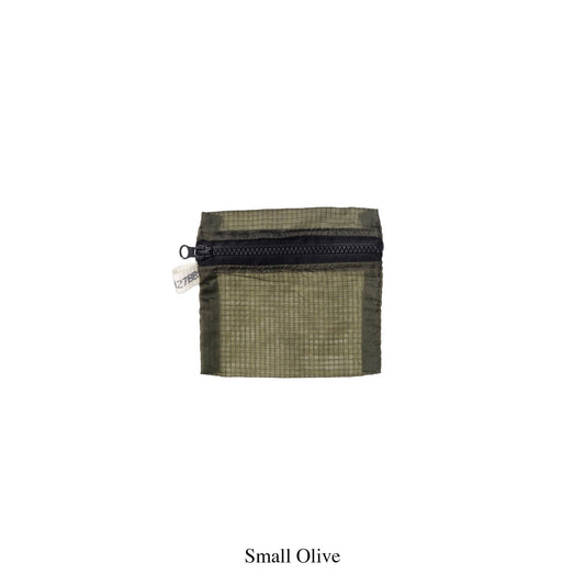 VINTAGE PARACHUTE LIGHT POUCH: Olive / Small
