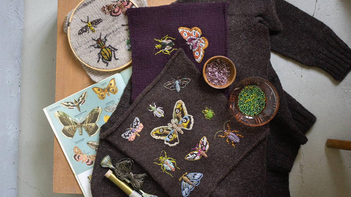 Embroidery on Knits (en inglés) de Laine Publishing