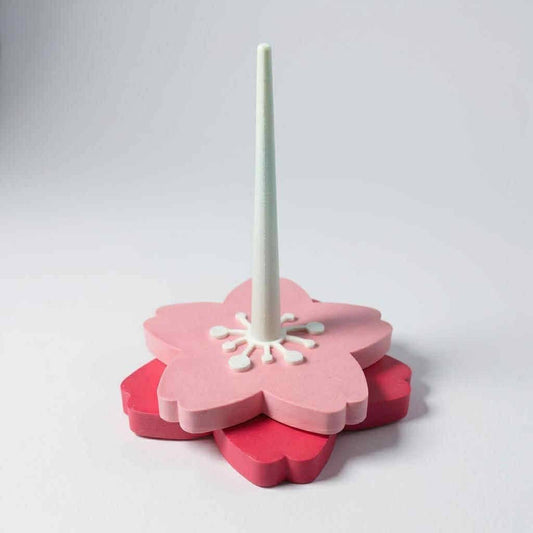 Cherry Blossom Yarn Spinner | Pink Floral Yarn Stand for Kni