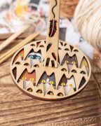 Mini Minder Meowsome para tejer y crochet: Original Mini Minder de Lemonwood